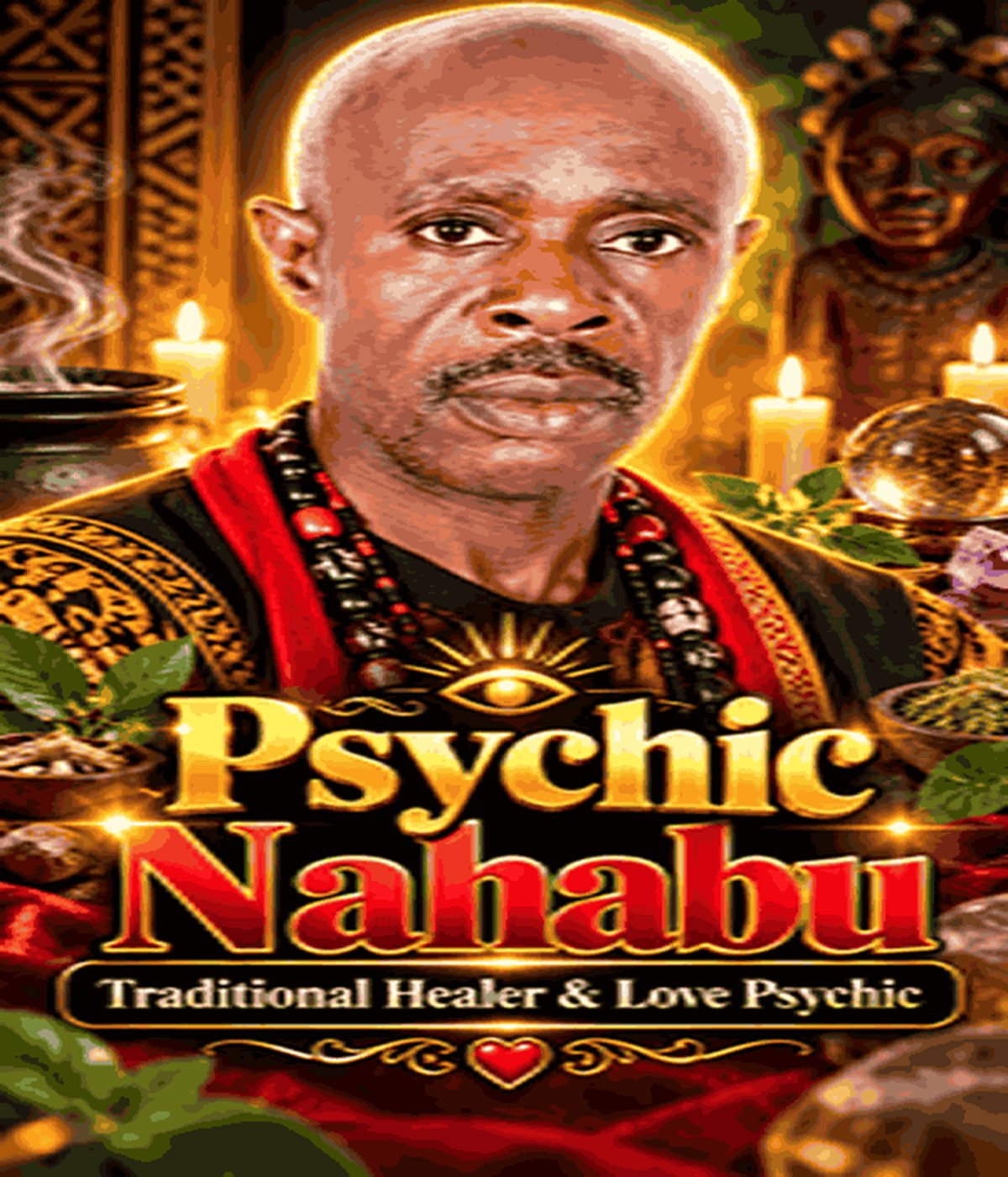 Psychic Nahabu, traditional healer and love psychic